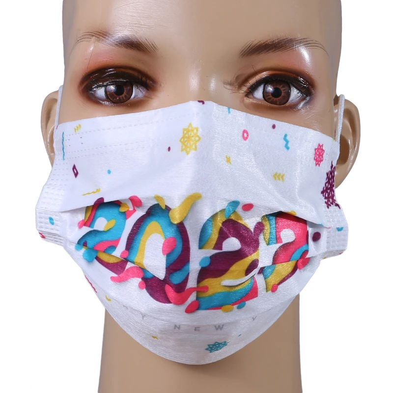 10PCS Happy New Year 2022 Disposable Face Mask Adult Covers Fashion Mouths Tie-Dye 3-Ply Protective Masks Halloween Cosplay Маsk
10PCS Happy New Year 2022 Disposable Face Mask Adult Covers Fashion Mouths Tie-Dye 3-Ply Protective Masks Halloween Cosplay Маsk