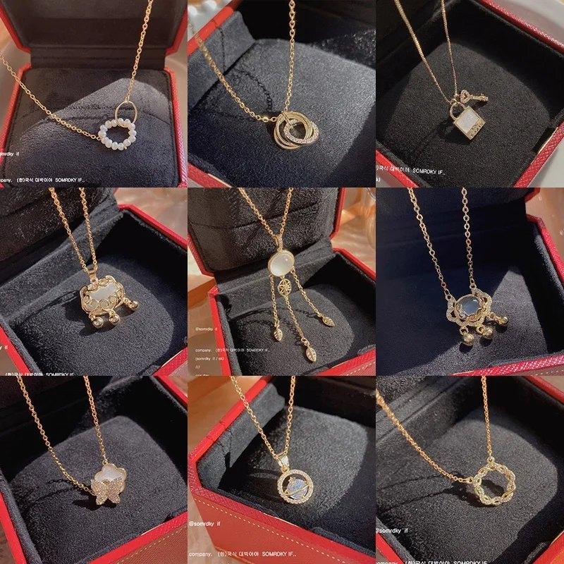 New RoseL 2022 Titanium Necklace Design Feeling Female Temperament Geometric Pendants Collarbone Steel Chain Accessories
New RoseL 2022 Titanium Necklace Design Feeling Female Temperament Geometric Pendants Collarbone Steel Chain Accessories