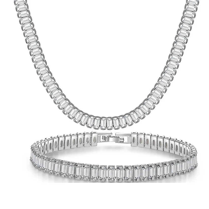 Men Cubic Zirconia Necklace Bracelet Set Bling Rhinestone Necklaces Bracelet for Men Cuban Hip Hop Jewelry
Men Cubic Zirconia Necklace Bracelet Set Bling Rhinestone Necklaces Bracelet for Men Cuban Hip Hop Jewelry