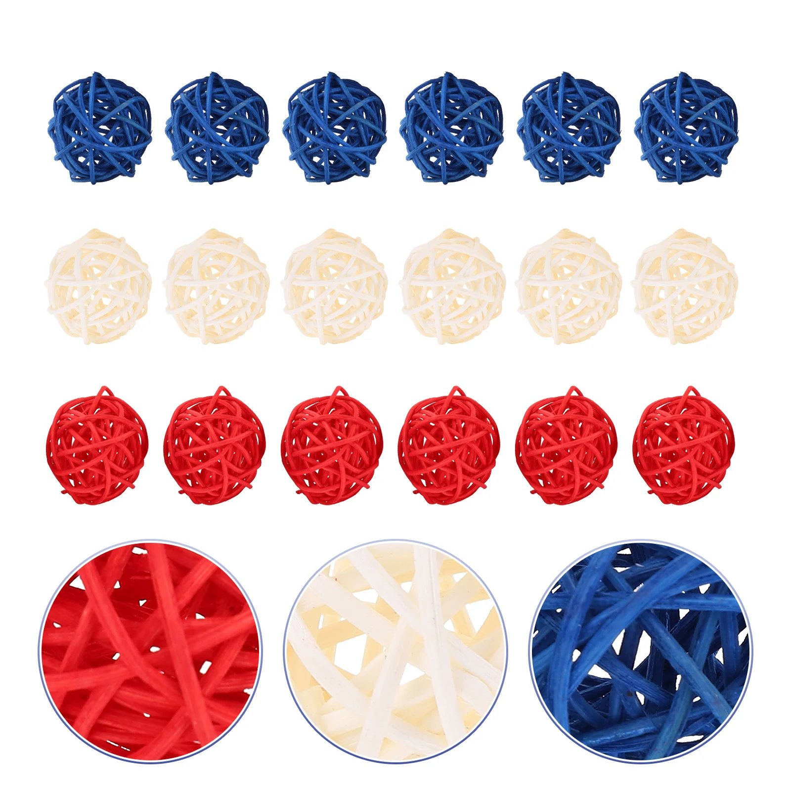 Independence Day Decoration Scene Layout Patriotic Rattan Balls Woven Blue Table
Independence Day Decoration Scene Layout Patriotic Rattan Balls Woven Blue Table