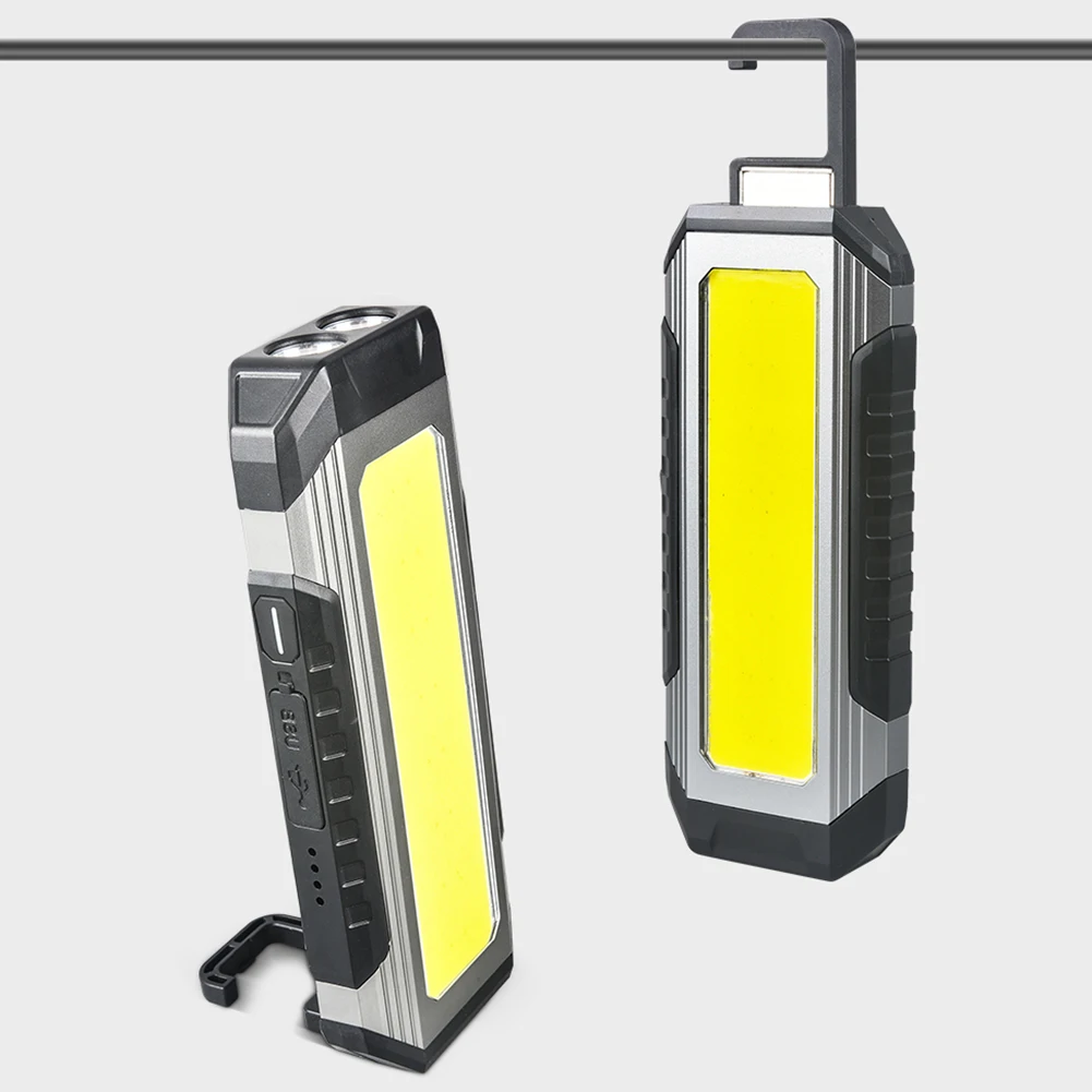 XPE LED Flashlight COB Work Light with Magnet Camping Lantern USB Rechargeable Torch Emergency Power Bank Waterproof Flashlight
XPE LED Flashlight COB Work Light with Magnet Camping Lantern USB Rechargeable Torch Emergency Power Bank Waterproof Flashlight