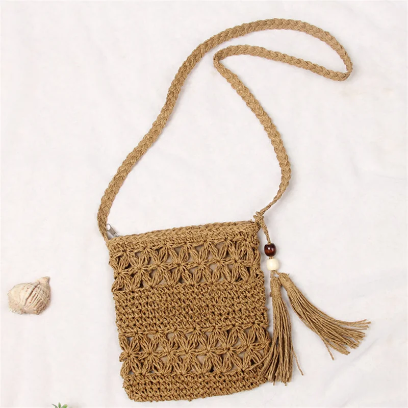 Women Messenger Bags Hollow Out Woven Single Shoulder Crossbody Bag Casual Tassel Beach Straw Bag for Women bolsa feminina
Women Messenger Bags Hollow Out Woven Single Shoulder Crossbody Bag Casual Tassel Beach Straw Bag for Women bolsa feminina