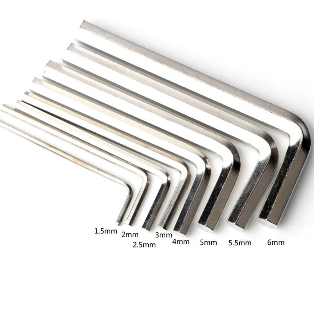 8pcs Double End Metric Hex Wrench Set Chromium-vanadium Steel L Type Hex Wrench Short Hex Key Set 1.5/2/2.5/3/4/5/5.5/6mm
8pcs Double End Metric Hex Wrench Set Chromium-vanadium Steel L Type Hex Wrench Short Hex Key Set 1.5/2/2.5/3/4/5/5.5/6mm