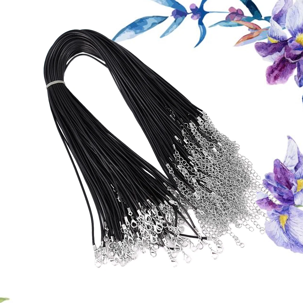 100 Pcs Black Necklace Cord Hanging Rope DIY Accessories Pendants Clips Thread to make bracelets
100 Pcs Black Necklace Cord Hanging Rope DIY Accessories Pendants Clips Thread to make bracelets