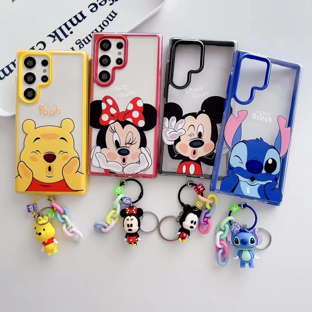 Cute Disney Mickey Minnie Winnie the Pooh Stitch with pendant cartoon Phone Cases For Samsung S22 Ultra s23 s23 ultra Back Cover
Cute Disney Mickey Minnie Winnie the Pooh Stitch with pendant cartoon Phone Cases For Samsung S22 Ultra s23 s23 ultra Back Cover