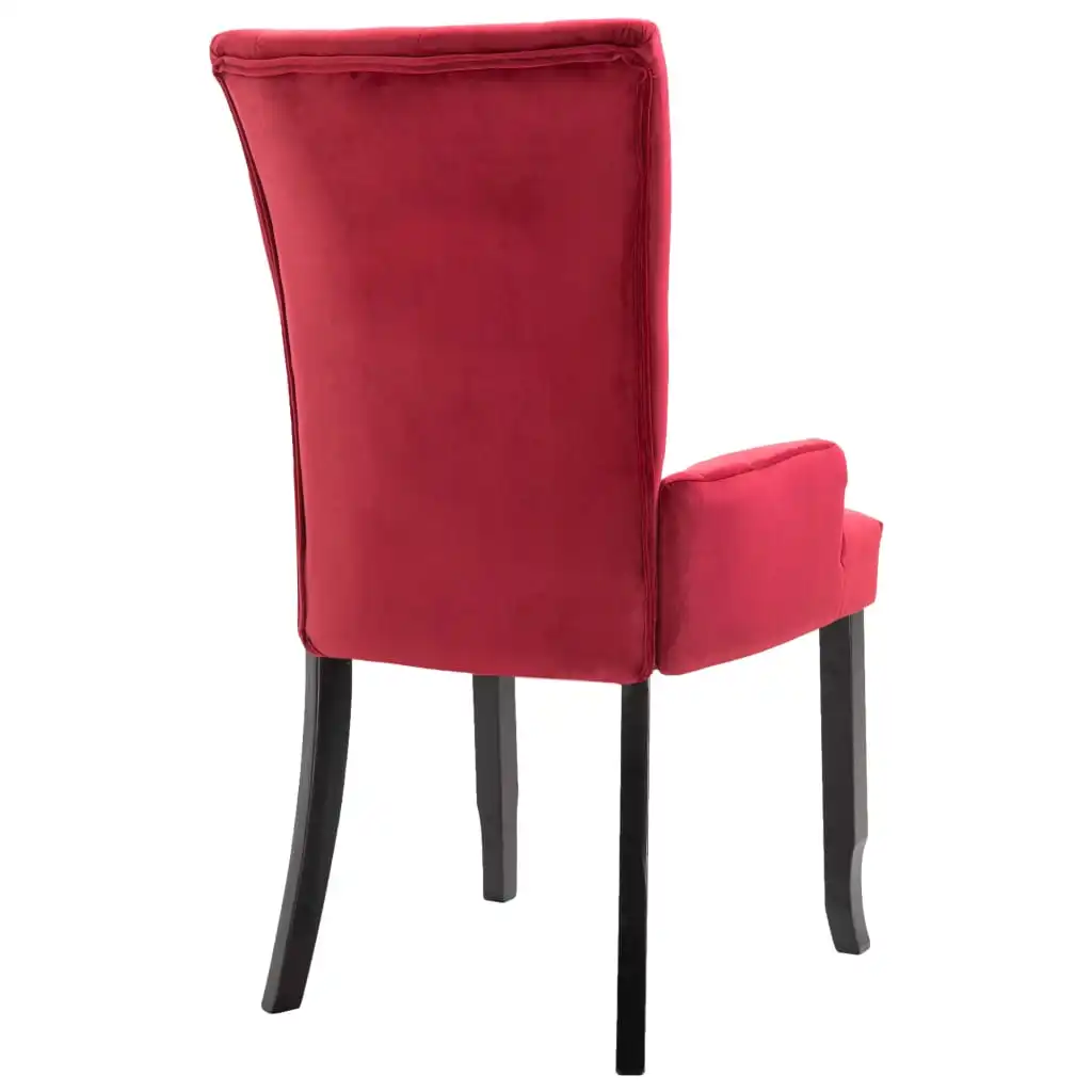 Kitchen Dining Chairs Mid Century Chair Modern for Dining Room Decor with Armrests Red Velvet
Kitchen Dining Chairs Mid Century Chair Modern for Dining Room Decor with Armrests Red Velvet