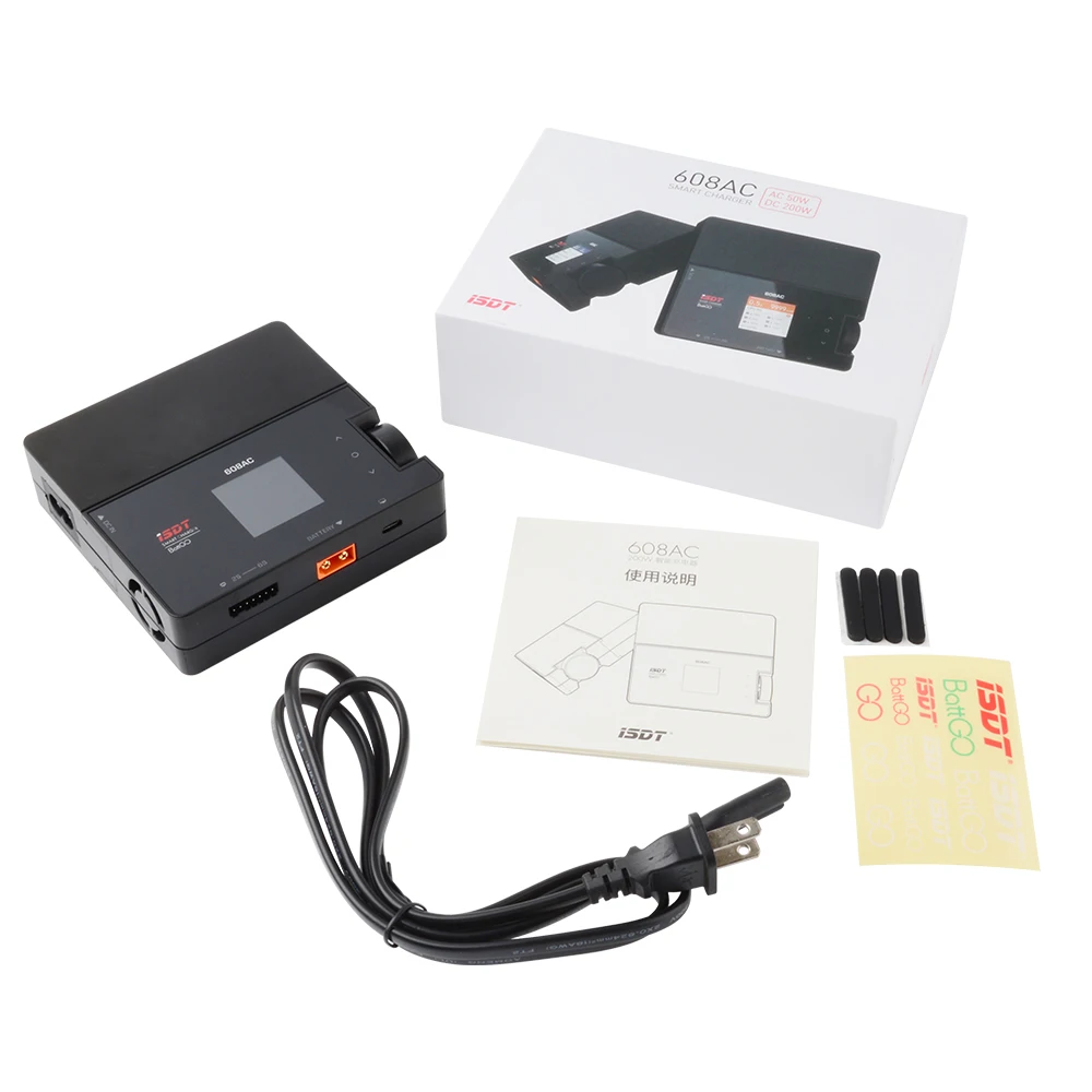 Интеллектуальное зарядное устройство ISDT 608AC AC 60W DC 200W 8A BattGo RC, зарядное устройство со съемным блоком питания
Интеллектуальное зарядное устройство ISDT 608AC AC 60W DC 200W 8A BattGo RC, зарядное устройство со съемным блоком питания