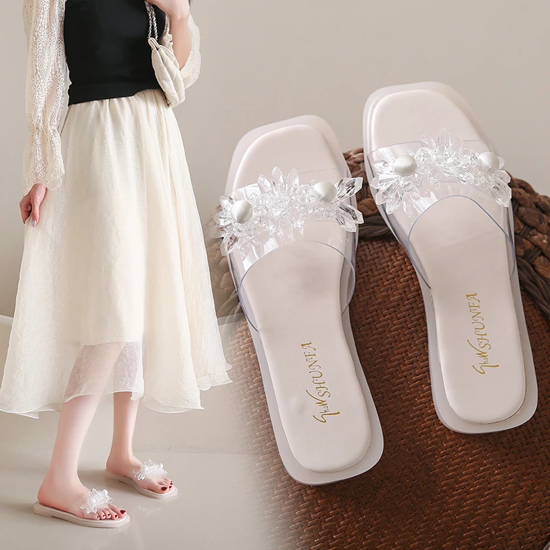 Женские шлепанцы с бантом, сандалии на плоской подошве, с квадратным носком, уличные пляжные Повседневные Удобные тапочки, лето 2023
Женские шлепанцы с бантом, сандалии на плоской подошве, с квадратным носком, уличные пляжные Повседневные Удобные тапочки, лето 2023