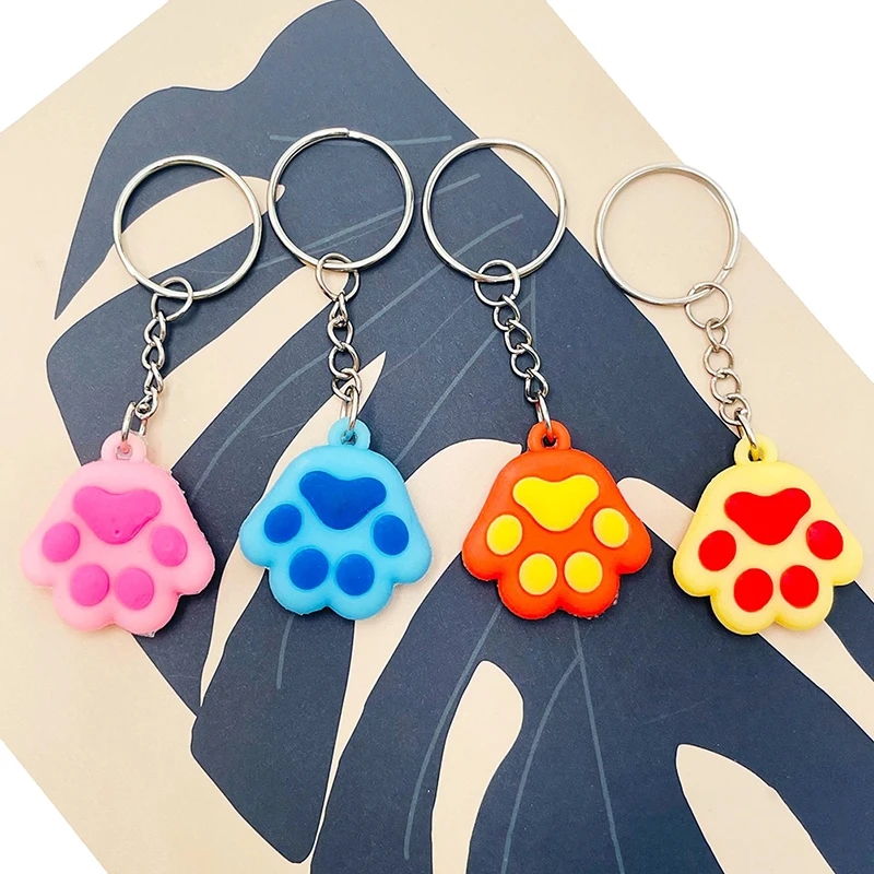Cute Cartoon Silicone Cat Paw Keychain Girls School Bag Handbag Decor Animal Claws Keyring Fashion Women Jewelry Gift
Cute Cartoon Silicone Cat Paw Keychain Girls School Bag Handbag Decor Animal Claws Keyring Fashion Women Jewelry Gift