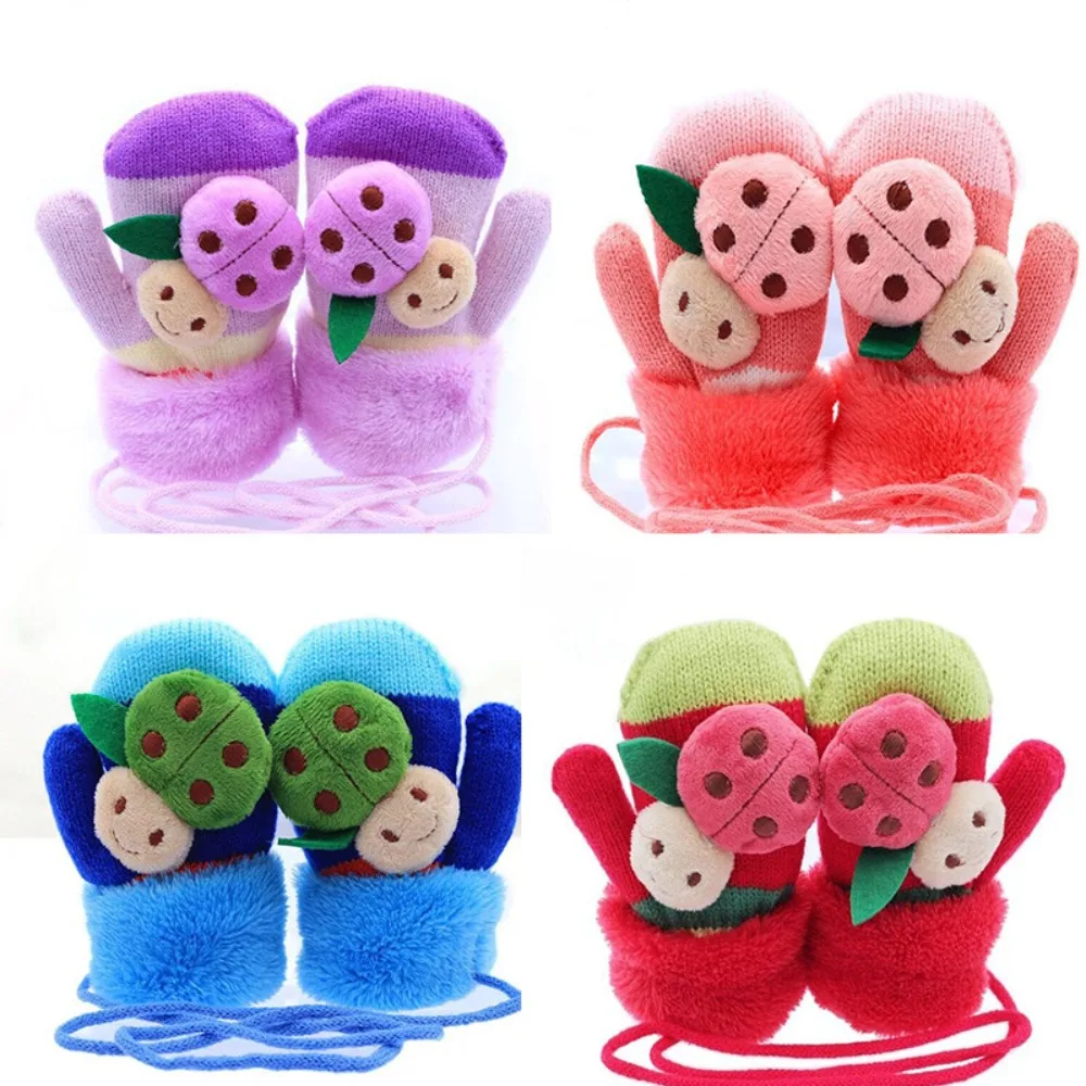 0-36 Months Baby Cute Winter Cartoon Doll Thicken Plus Knitted Gloves Cotton Wool Mittens Warm Rope
0-36 Months Baby Cute Winter Cartoon Doll Thicken Plus Knitted Gloves Cotton Wool Mittens Warm Rope