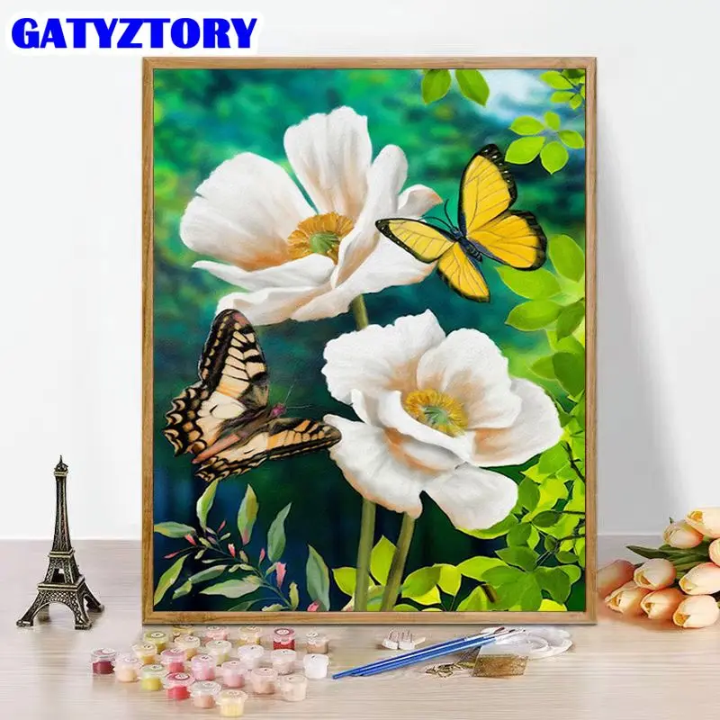 GATYZTORY Butterfly Animal Painting By Numbers HandPainted Kits On Canvas Pictures By Number Kits Flower Art Gift Home Decor
GATYZTORY Butterfly Animal Painting By Numbers HandPainted Kits On Canvas Pictures By Number Kits Flower Art Gift Home Decor