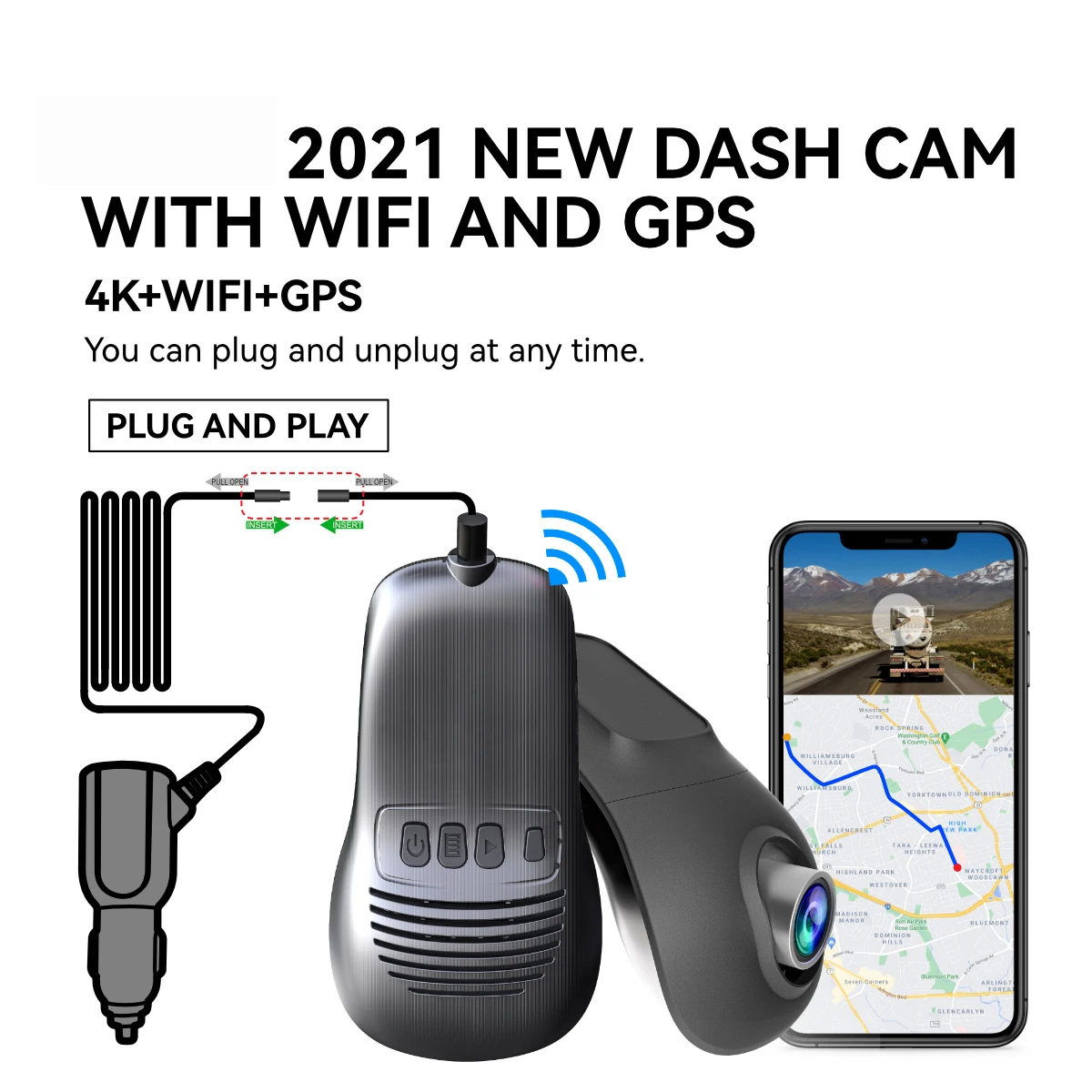Car DVR 4K Dash Cam 2160P Full HD WiFi Dash Camera Auto Video Recorder Night Vision Car Parking Monitor G-sensor Car GPS Tracker
Car DVR 4K Dash Cam 2160P Full HD WiFi Dash Camera Auto Video Recorder Night Vision Car Parking Monitor G-sensor Car GPS Tracker