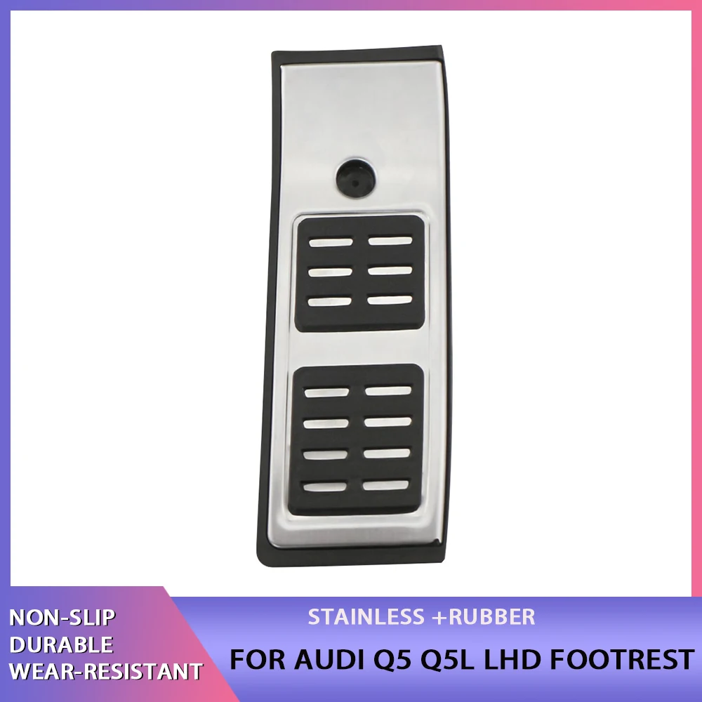 

Stainless Steel Car Foot Pedals for Audi Q5 80A 2018 2019 2020 2021 2022 Fuel Brake Footrest Pedal Cover Pads Auto Accessories