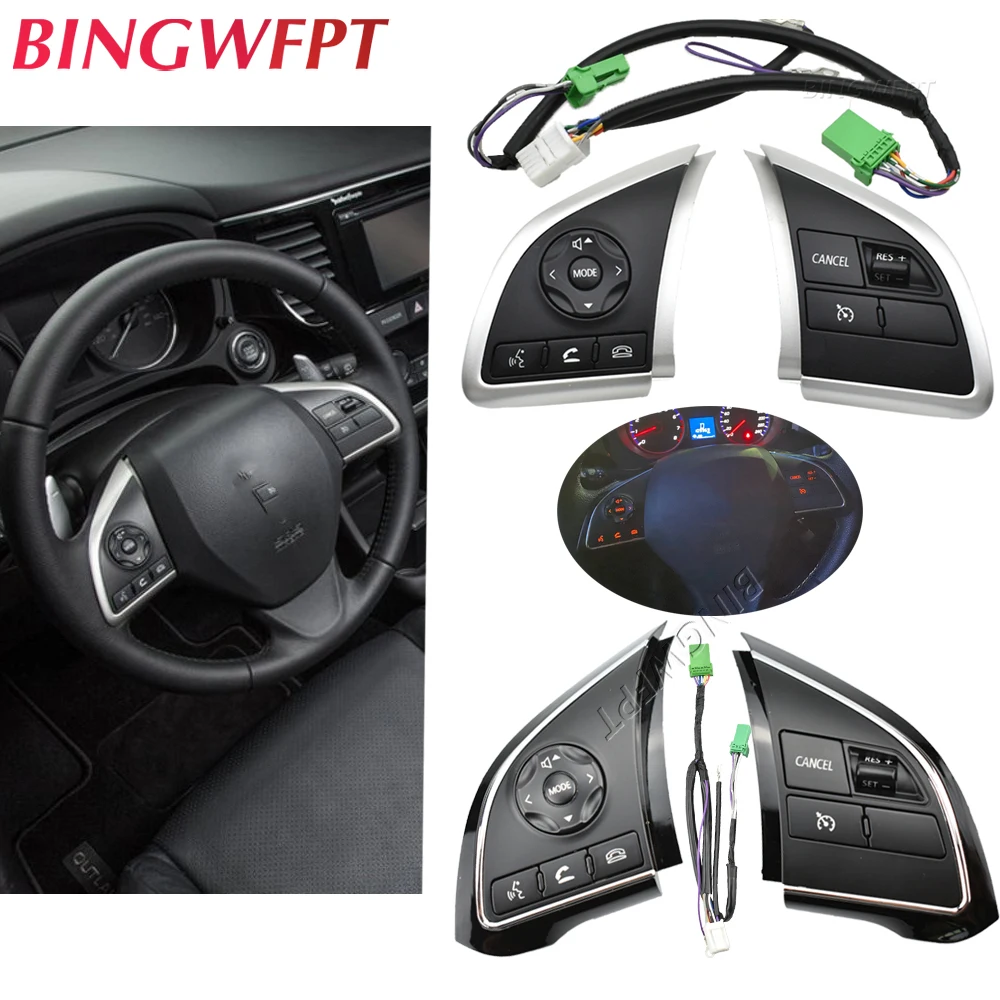 Аудио радио круиз контроль переключатель рулевого колеса кнопка для Mitsubishi ASX 2013-2022 Outlander Xpander Space Star Eclipse Mirage 
Аудио радио круиз контроль переключатель рулевого колеса кнопка для Mitsubishi ASX 2013-2022 Outlander Xpander Space Star Eclipse Mirage