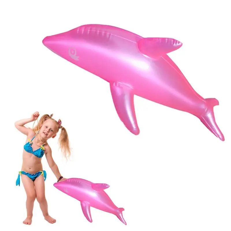 

Dolphin Inflatable Pool Toy 20.87 Inches Summer Cute Dolphin Toy Beach Poolside Aquatic Themed Decor Birthday Party Buffet Table