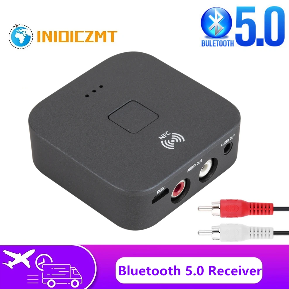 Bluetooth 5.0 Receiver RCA AptX Le 3.5mm Jack Aux Stereo Music Wireless Adapter & Mic NFC For Car Audio Home Speaker Auto ON
Bluetooth 5.0 Receiver RCA AptX Le 3.5mm Jack Aux Stereo Music Wireless Adapter & Mic NFC For Car Audio Home Speaker Auto ON