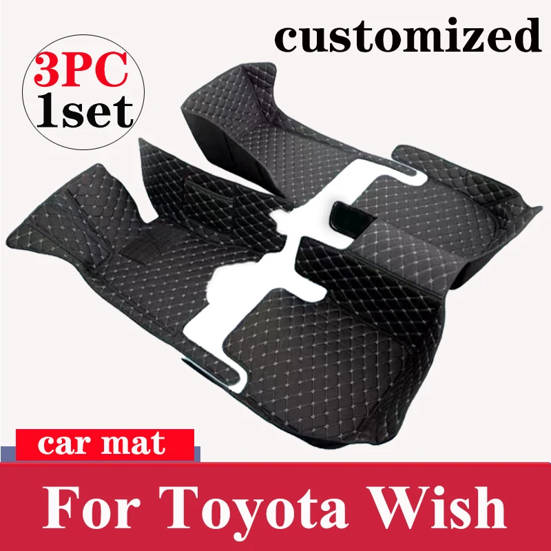 

Автомобильные коврики для Toyota Wish 2010-2021 2011 2012 2013 2014, индивидуальные автомобильные накладки на ножки, Обложка, аксессуары для интерьера