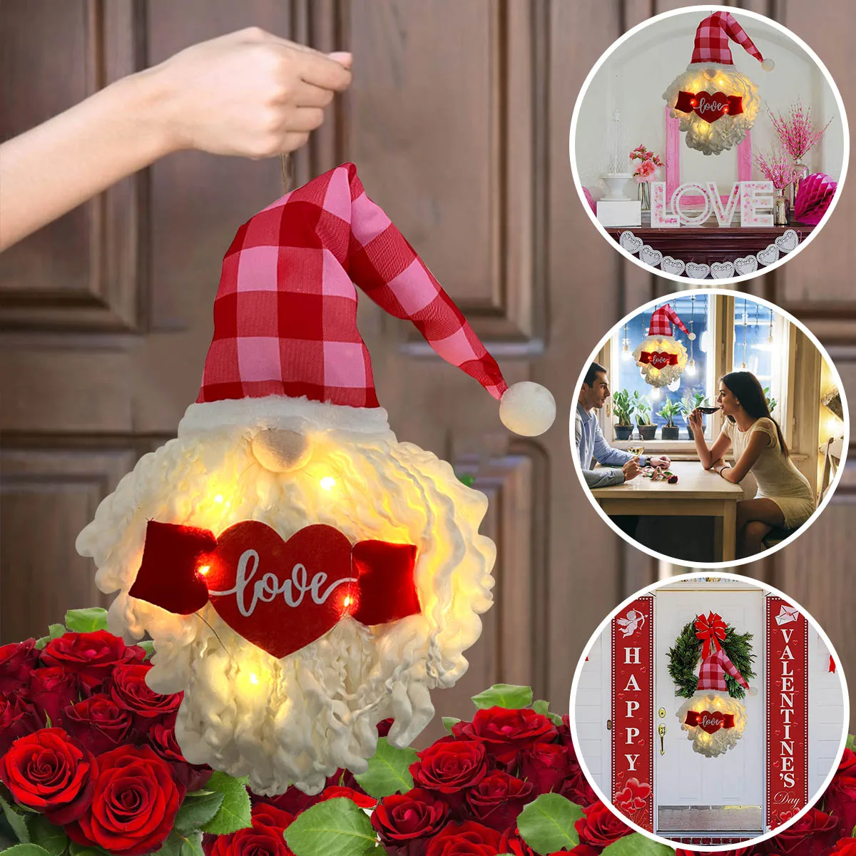 Подвеска гном для пожилых людей со светодиодной подсветкой, карликовая кукла с подвеской для украшения дома, Дня Святого Валентина, свадьбы
Подвеска гном для пожилых людей со светодиодной подсветкой, карликовая кукла с подвеской для украшения дома, Дня Святого Валентина, свадьбы
