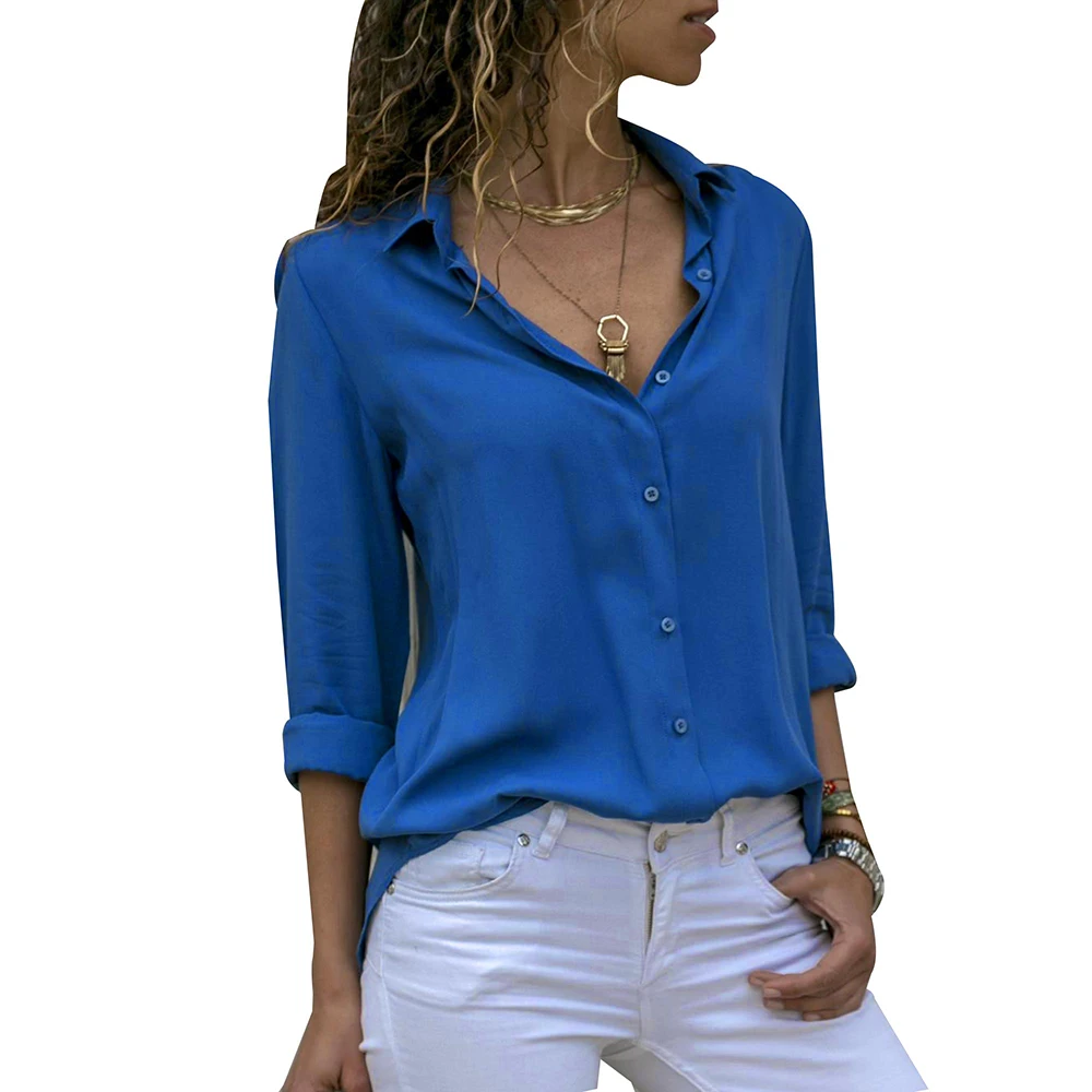 Womens 2022 Chiffon Blouse Korean Tops Office Lady Spring Lapel Blusa Casual Long Sleeves Cardigan Shirts Blusas Ropa De Mujer
Womens 2022 Chiffon Blouse Korean Tops Office Lady Spring Lapel Blusa Casual Long Sleeves Cardigan Shirts Blusas Ropa De Mujer
