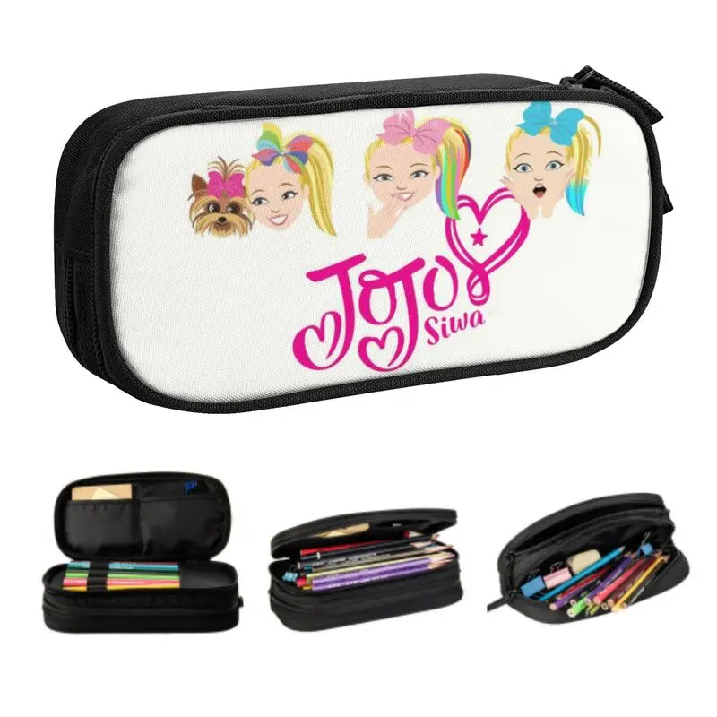 JoJo Actress Collage Siwa School Pencil Case Girls Boys Large Storage Pencil Pouch Students Stationery
JoJo Actress Collage Siwa School Pencil Case Girls Boys Large Storage Pencil Pouch Students Stationery