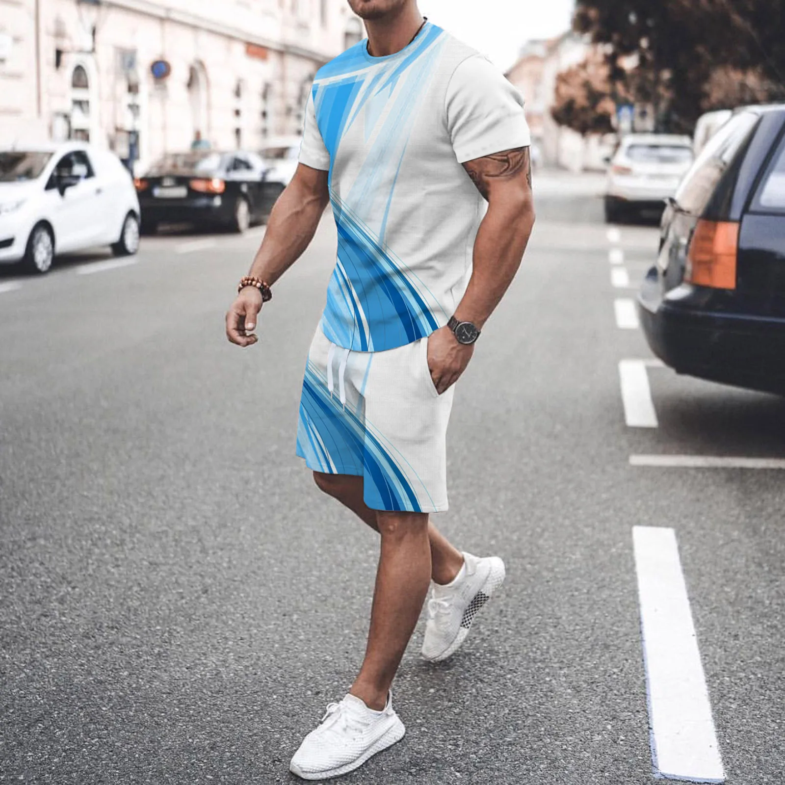 New Summer T-Shirt For Men's Suits Casual Men 3D Printing Sportswear Set T-Shirt Shorts Top Tracksuit Sets Oversized Men Clothes
New Summer T-Shirt For Men's Suits Casual Men 3D Printing Sportswear Set T-Shirt Shorts Top Tracksuit Sets Oversized Men Clothes