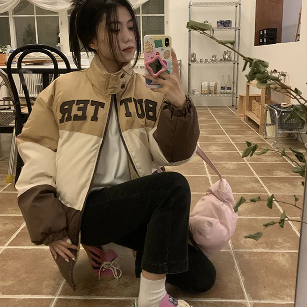 Women's Cotton Jackets Winter 2022 Korean Loose Letter Print Female Thicken Warm Parka Coats Schoolgirls Oversize Bread Clothes
Women's Cotton Jackets Winter 2022 Korean Loose Letter Print Female Thicken Warm Parka Coats Schoolgirls Oversize Bread Clothes