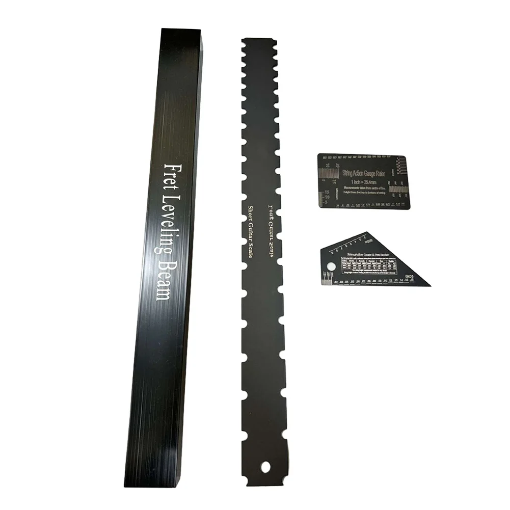 4Pcs Luthier Tools Guitar Neck Straight Edge Fret Leveling Beam Ruler Kit Set Stainless Steel Guitar Luthier Tools Black
4Pcs Luthier Tools Guitar Neck Straight Edge Fret Leveling Beam Ruler Kit Set Stainless Steel Guitar Luthier Tools Black