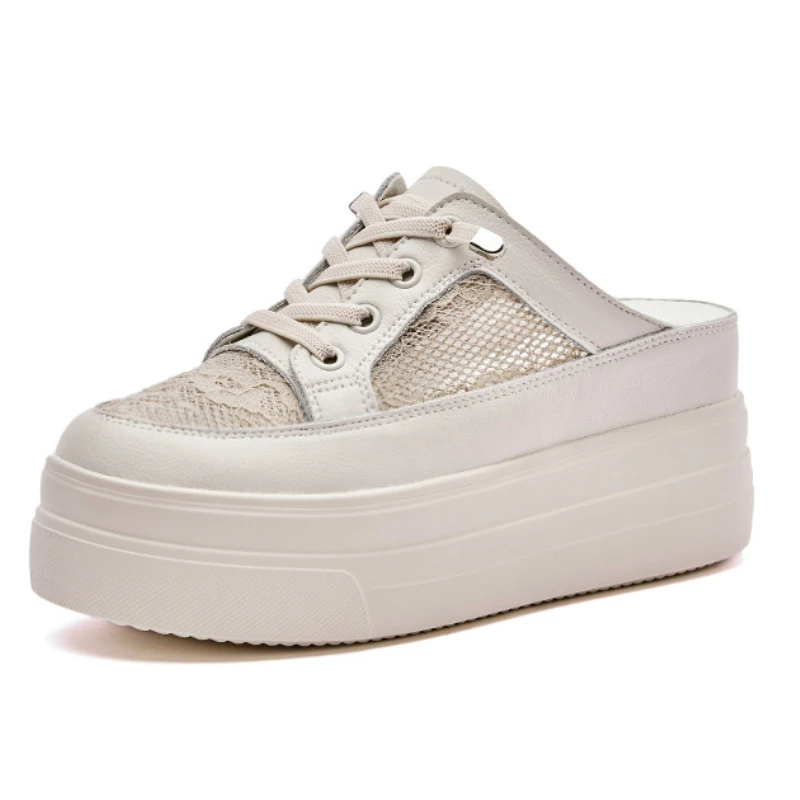 7cm Platform Slippers Wedge Sandals for Women Summer Shoes Genuine Leather Air Mesh Lace Mules Sneakers Summer Zapatos 
7cm Platform Slippers Wedge Sandals for Women Summer Shoes Genuine Leather Air Mesh Lace Mules Sneakers Summer Zapatos