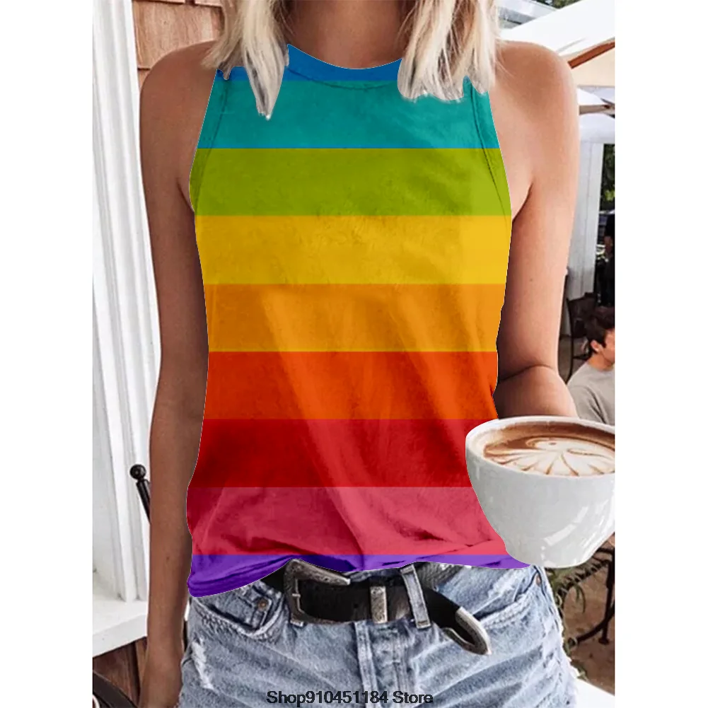 Striped Plaid Geometric Pattern Print Sleeveless Vest Tops Blouse Casual Tank Round Neck Top Women Ropa De Mujer Verano
Striped Plaid Geometric Pattern Print Sleeveless Vest Tops Blouse Casual Tank Round Neck Top Women Ropa De Mujer Verano
