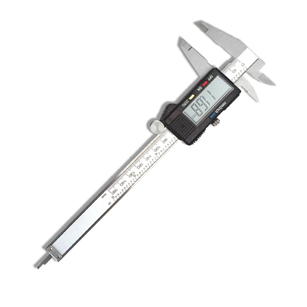 Digital Vernier Caliper Micrometer 0.1mm Resolution 150mm Ruler Exterior Interior Depth Measuring Tool Automotive
Digital Vernier Caliper Micrometer 0.1mm Resolution 150mm Ruler Exterior Interior Depth Measuring Tool Automotive