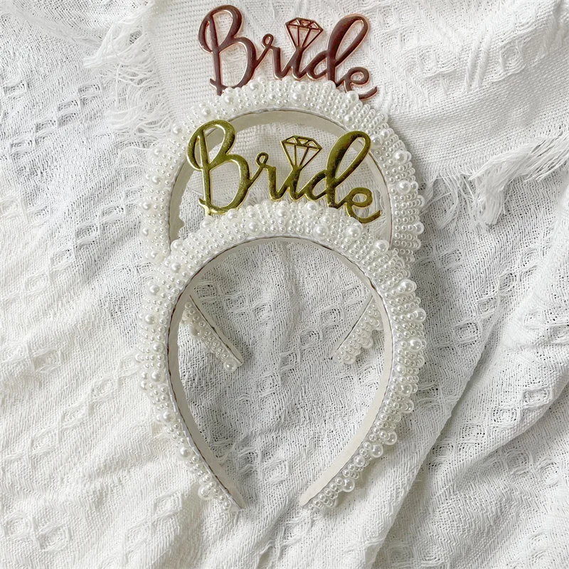 Rose Gold Bride To Be Pearl Headband Crown Bachelorette Hen Party Bridal Shower Photo Props Wedding Decoration Marriage Gift
Rose Gold Bride To Be Pearl Headband Crown Bachelorette Hen Party Bridal Shower Photo Props Wedding Decoration Marriage Gift
