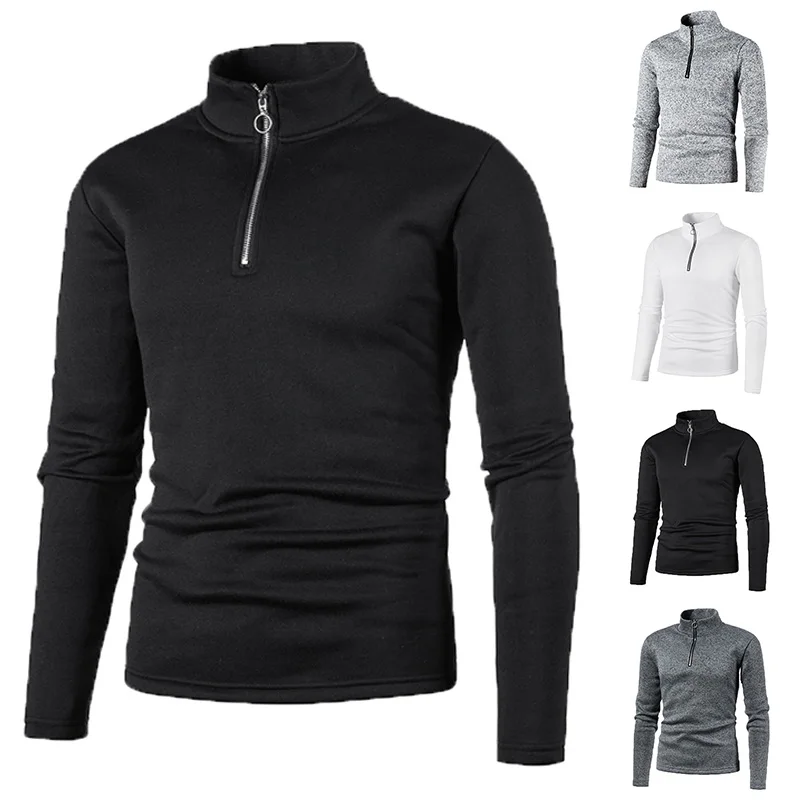 Men's Pullover 2022 New Zipper Stand Collar Sweatshirts Solid Color Base Shirt High Neck Long Sleeve Sweater Hoodie For Male
Men's Pullover 2022 New Zipper Stand Collar Sweatshirts Solid Color Base Shirt High Neck Long Sleeve Sweater Hoodie For Male