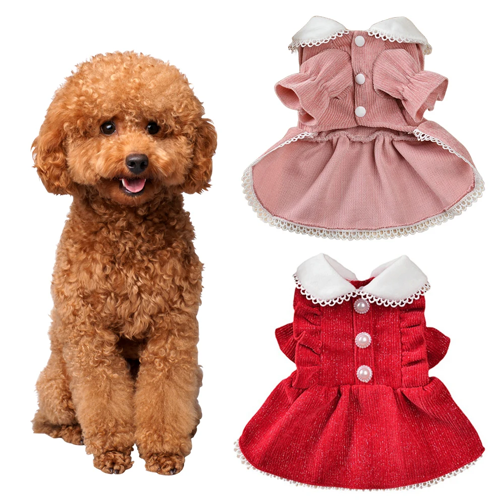 Dog Dress Autumn Winter Dog Skirt Pet Dress Cat Princess Pet Clothing Doll Collar Lace Sweet Pet Clothing Cute Dog Pet Costume
Dog Dress Autumn Winter Dog Skirt Pet Dress Cat Princess Pet Clothing Doll Collar Lace Sweet Pet Clothing Cute Dog Pet Costume