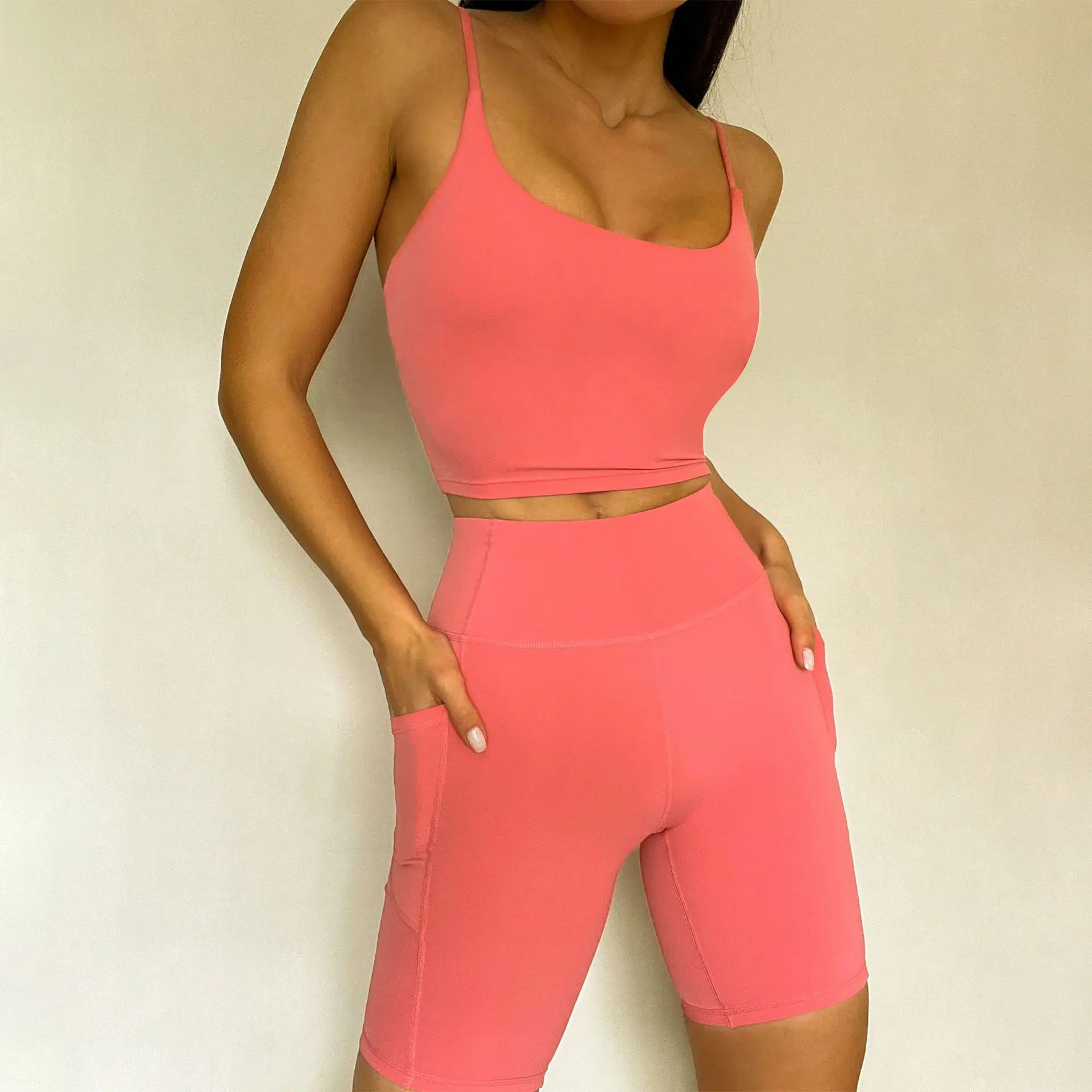 Solid Yoga set women Fitness clothing Workout clothes for women Crop Top High Waist Sports shorts Gym set Tracksuit set
Solid Yoga set women Fitness clothing Workout clothes for women Crop Top High Waist Sports shorts Gym set Tracksuit set