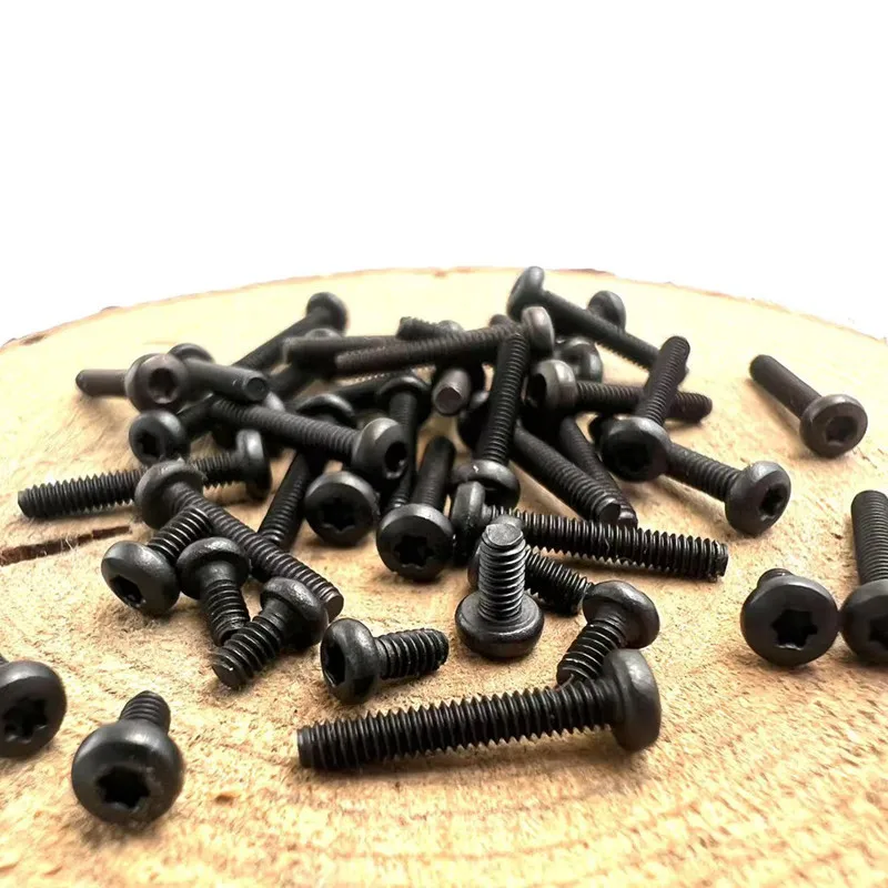 10/50pcs M1.6 M2 M2.5 M3 M4 Black Steel GB2672 Six-Lobe Torx Pan Head Screw Six Lobe Round Button Head Bolt Metric Thread
10/50pcs M1.6 M2 M2.5 M3 M4 Black Steel GB2672 Six-Lobe Torx Pan Head Screw Six Lobe Round Button Head Bolt Metric Thread