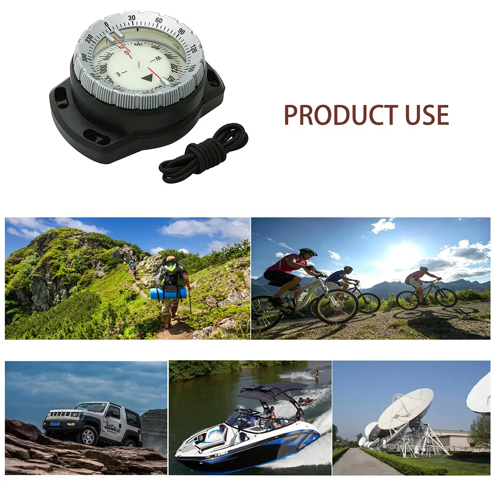 

Wristband Sighting Compasses Strong Lodestone Diving Clear Scale Navigation Quick Positioning Waterproof Luminous Dial