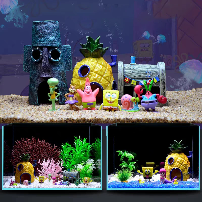 3/8/11pcs Fish Tank Aquarium Ornaments Set Pineapple House For Fish Tank Aquarium Decor Accessories Cute Dolls Ornament
3/8/11pcs Fish Tank Aquarium Ornaments Set Pineapple House For Fish Tank Aquarium Decor Accessories Cute Dolls Ornament