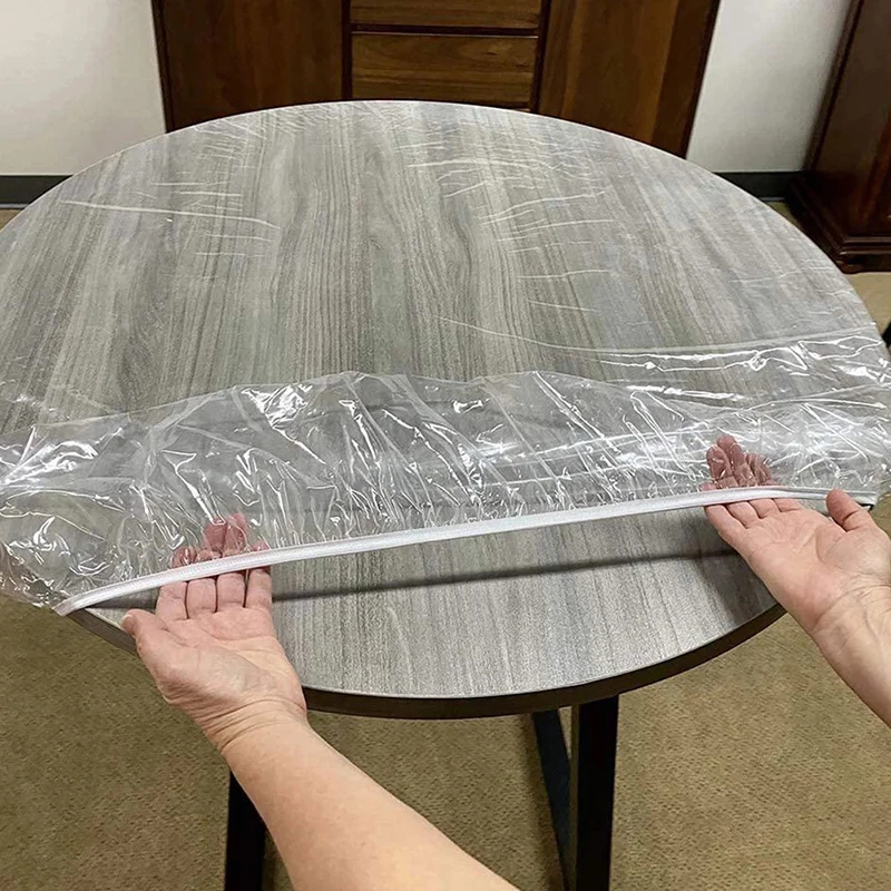 Waterproof Round Transparent Elastic Edged Table Cover PVC Simple Convient Kitchen Catering Protector Tablecloth
Waterproof Round Transparent Elastic Edged Table Cover PVC Simple Convient Kitchen Catering Protector Tablecloth