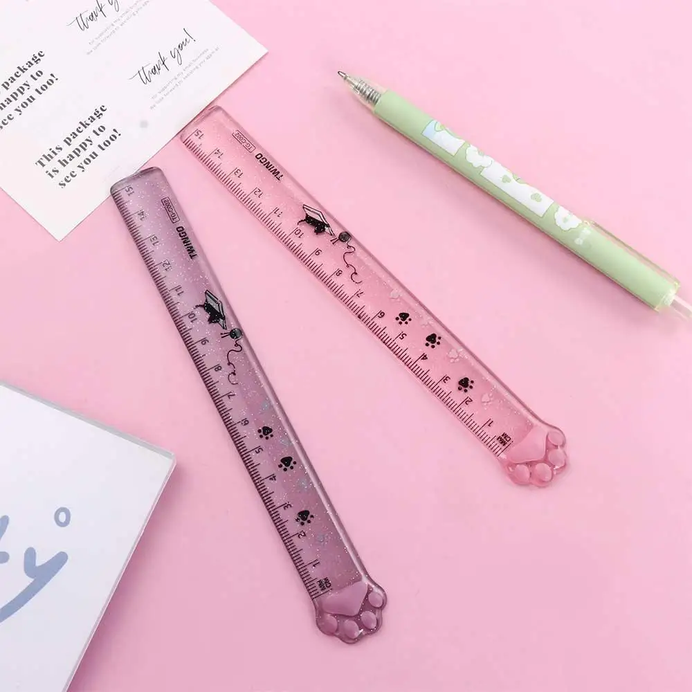 Novelty Students Painting Office School Supplies 15cm Stationery Scale Ruler Straight Ruler Cats Claw Ruler Measuring Ruler
Novelty Students Painting Office School Supplies 15cm Stationery Scale Ruler Straight Ruler Cats Claw Ruler Measuring Ruler