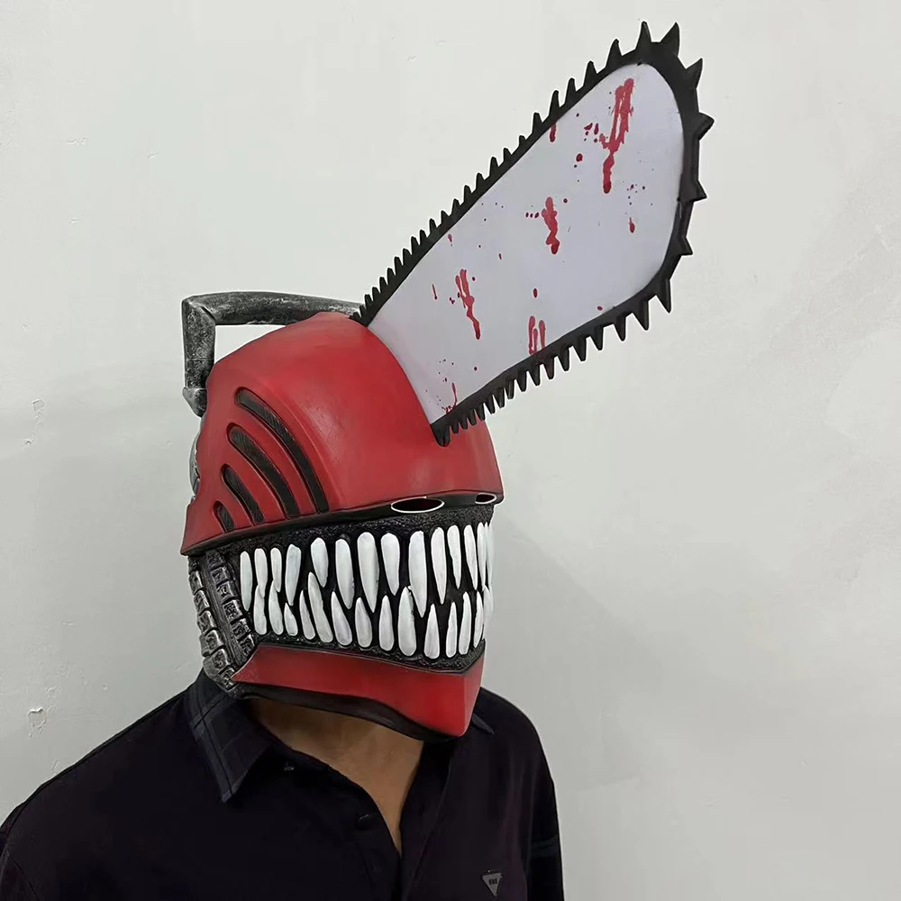 Horror Chainsaw Man Pochita Denji Cosplay Latex Mask Halloween Carnival Party Dress Cosplay Bloody Chainsaw Latex Helmet
Horror Chainsaw Man Pochita Denji Cosplay Latex Mask Halloween Carnival Party Dress Cosplay Bloody Chainsaw Latex Helmet