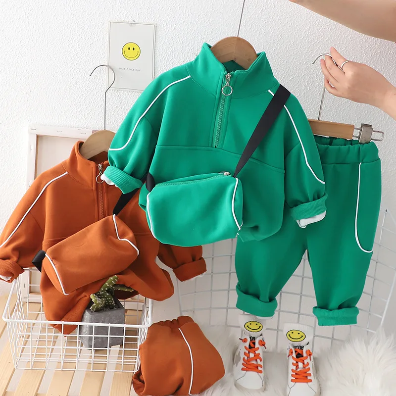 2PCS Baby Boy Outfit Set Toddler Autumn Clothes for Children Solid Color Long Sleeve Zipper Sport Cardigan Jackets Pants Suits
2PCS Baby Boy Outfit Set Toddler Autumn Clothes for Children Solid Color Long Sleeve Zipper Sport Cardigan Jackets Pants Suits