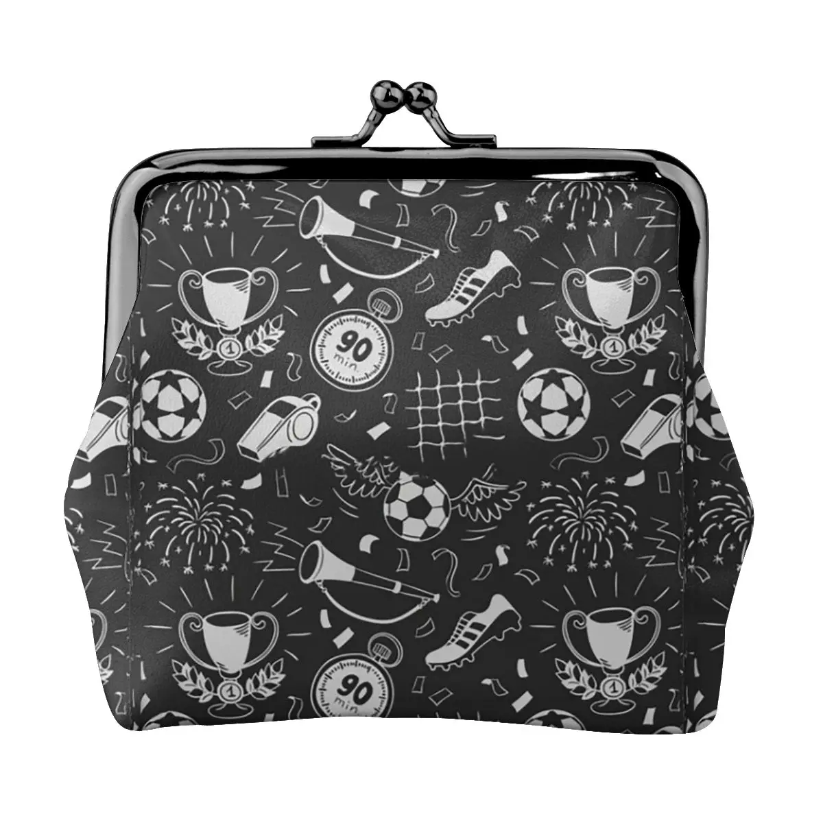 Custom Soccer Football Sport Pattern Leather Coin Purse Small Kiss-Lock Change Pouch Clasp Closure Buckle Wallet
Custom Soccer Football Sport Pattern Leather Coin Purse Small Kiss-Lock Change Pouch Clasp Closure Buckle Wallet