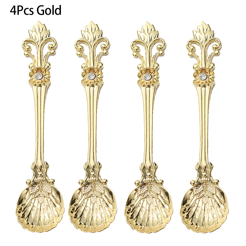 Металлические чайные ложки, набор из 4 штук
Металлические чайные ложки, набор из 4 штук