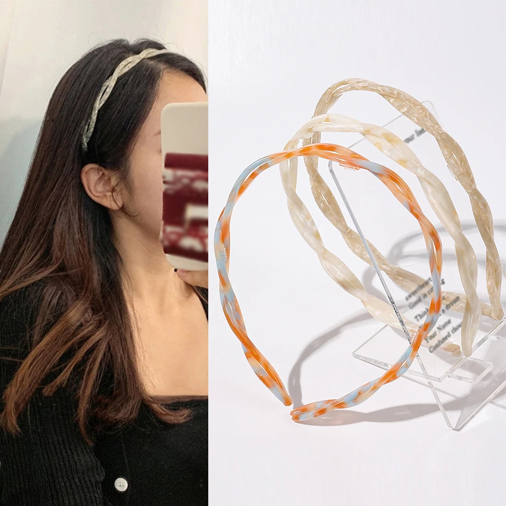 

Face Wash Hairband Acetate Hairband Toothed Hairband Braided Hairband Headband Non-slip Hairband Hair Accessories For Girls