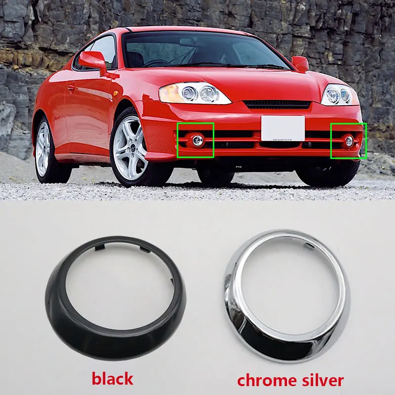 For Hyundai Tiburon Coupe 2002 2003 2004 Chrome or Black Front Bumper Fog Light Lamp Cover Hoods Frame 86554 2C000
For Hyundai Tiburon Coupe 2002 2003 2004 Chrome or Black Front Bumper Fog Light Lamp Cover Hoods Frame 86554 2C000