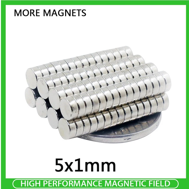 100~3000PCS 5x1mm Rare Earth Magnets Diameter 5mm x 1mm Small Round Magnets N35 5*1mm Fridge Permanent Neodymium Magnets
100~3000PCS 5x1mm Rare Earth Magnets Diameter 5mm x 1mm Small Round Magnets N35 5*1mm Fridge Permanent Neodymium Magnets