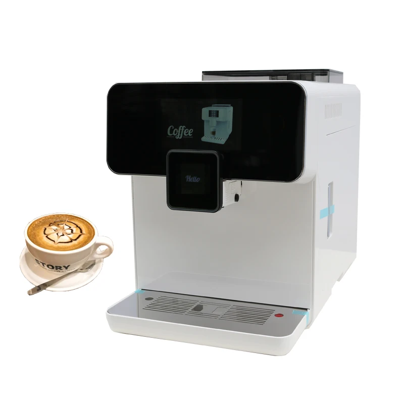 

Touch Screen Coffee Machine 19 Bar Espresso Maker Milk Foam Cappuccino Latte Maker With 1.7L Water 250g Hopper