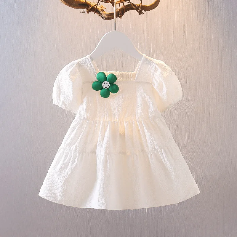 Korean Version Baby Girl Clothing Dress Toddler Summer Puff Sleeves Cute Flowers Princess Dress Infant Fashion Casual Dress
Korean Version Baby Girl Clothing Dress Toddler Summer Puff Sleeves Cute Flowers Princess Dress Infant Fashion Casual Dress