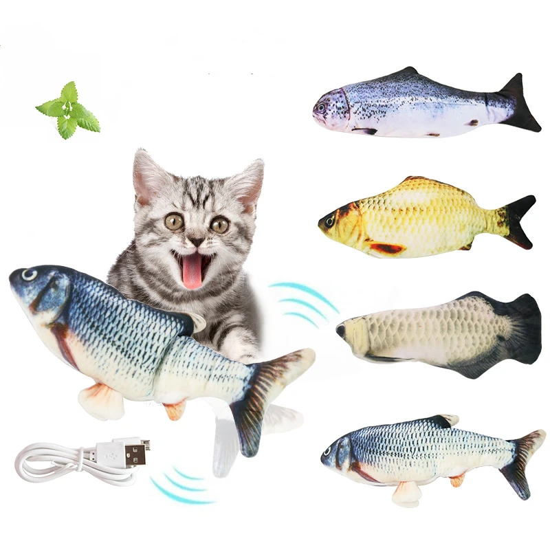 Electronic Pet Cat Toy Electric USB Charging Simulation Fish Toys for Dog Cat Chewing Playing Plush Interactive Gift Catnip Toy
Electronic Pet Cat Toy Electric USB Charging Simulation Fish Toys for Dog Cat Chewing Playing Plush Interactive Gift Catnip Toy