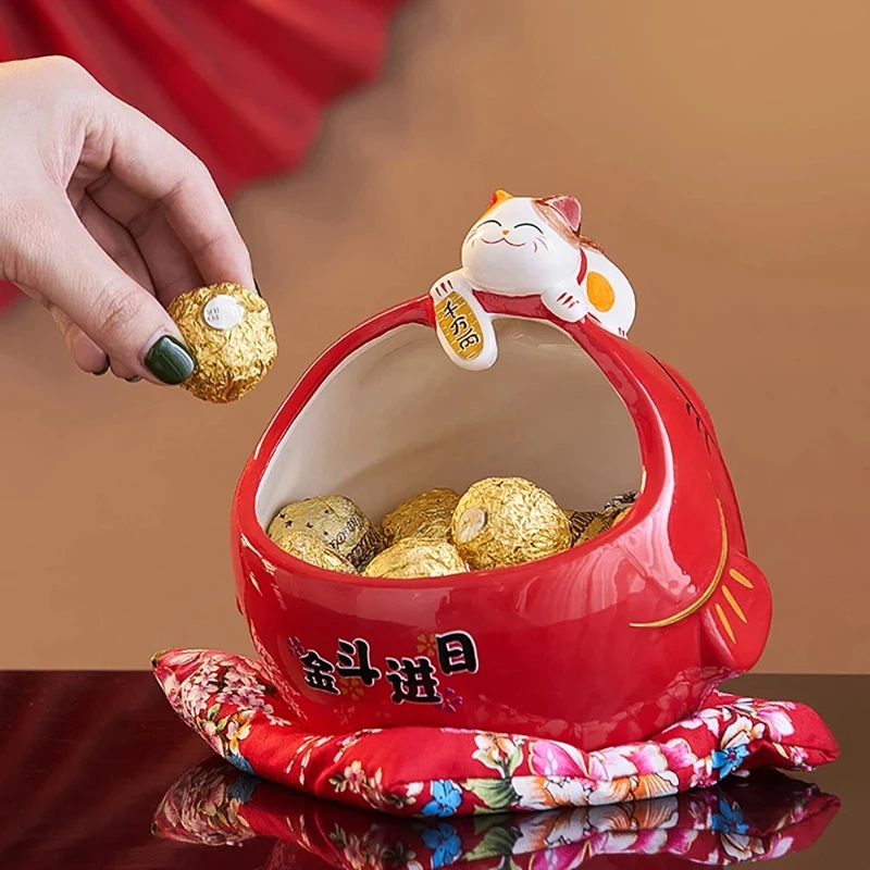 Ceramic Lucky Cat Candy Box Cute Lucky Cat Storage Box Money Box Chinese Home Decor For Attract Wealth And Good Luck
Ceramic Lucky Cat Candy Box Cute Lucky Cat Storage Box Money Box Chinese Home Decor For Attract Wealth And Good Luck